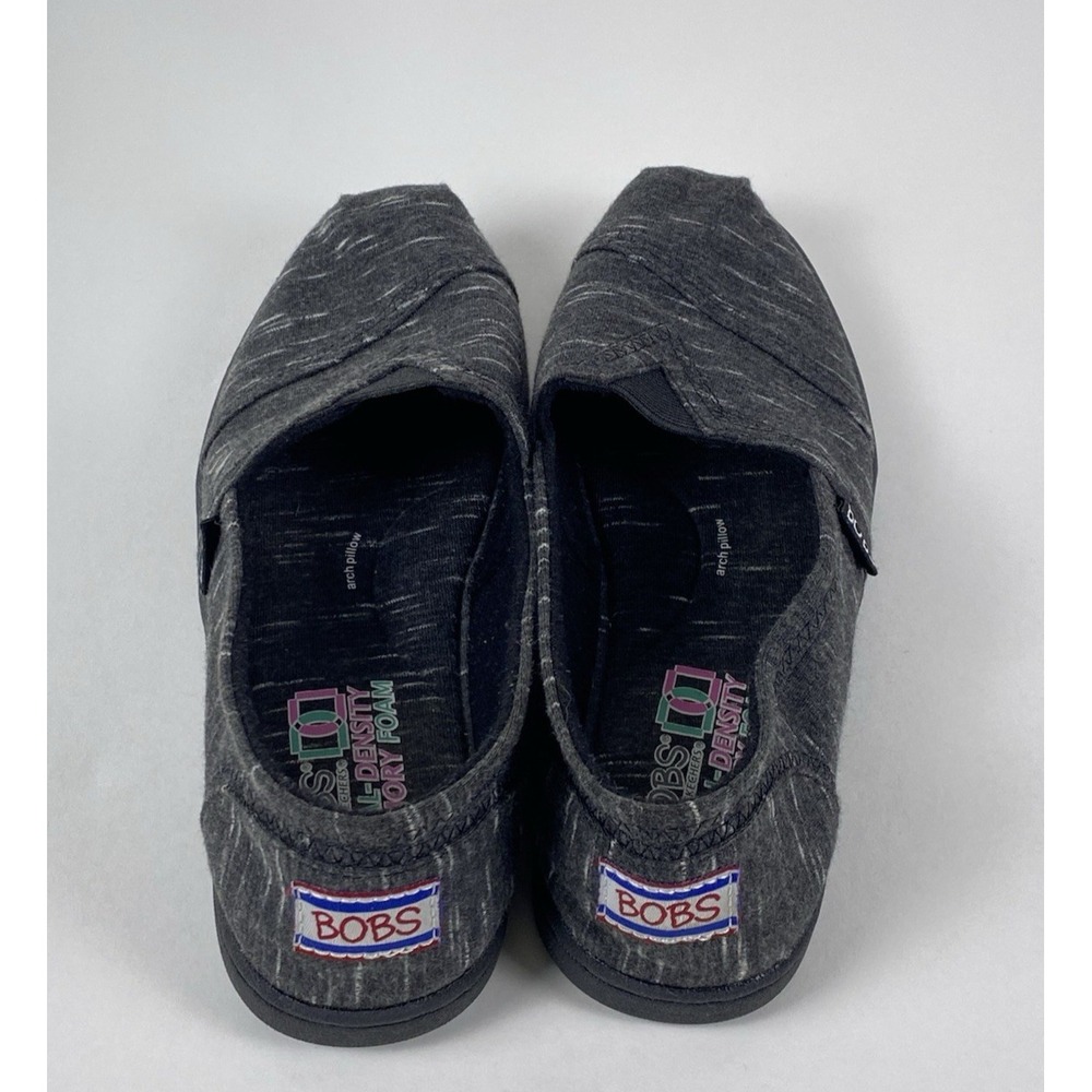 Black And Gray Bobs Skechers Peace And Love Flat Shoes Women's Size 6.5 - Picture 10 of 12